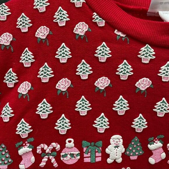 Vintage Scarab San Francisco Teddy Bear Christmas Sweatshirt Medium - Picture 5 of 7